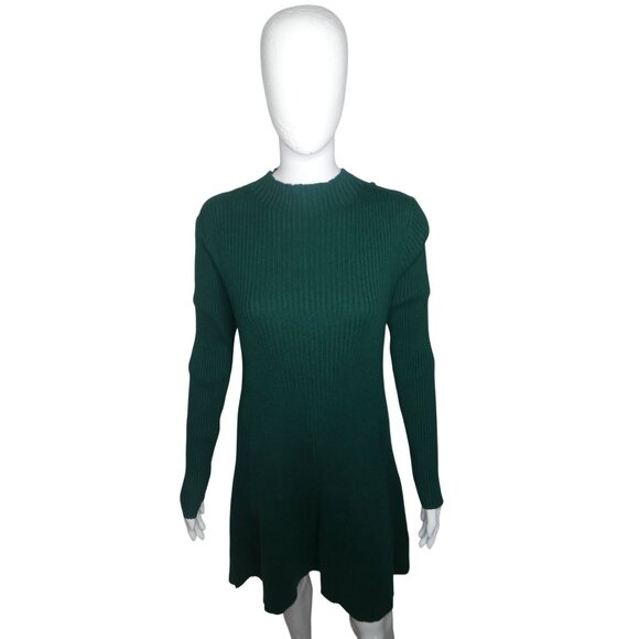 J Crew Women's Ribbed‎ Mini Sweater-Dress Size L - Picture 2 of 13